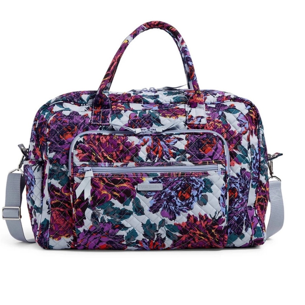 Weekender Travel Bag Neon Blooms by Vera Bradley